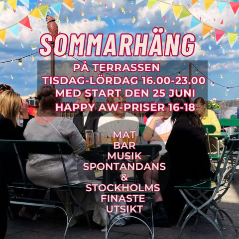 Premiär för sommarhäng på Ersta Terrass