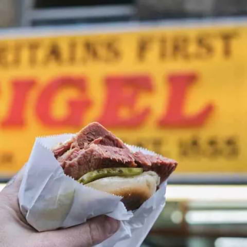 The yellow beigel shop in Brick Lane is finally re-opening