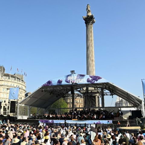 Enjoy a free summer open-air concert in Trafalgar Square