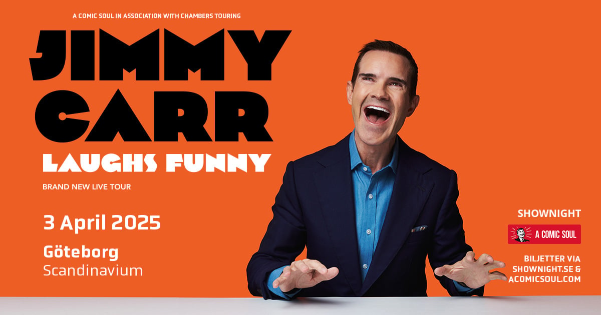 Jimmy Carr till Göteborg med turnén Laughs Funny