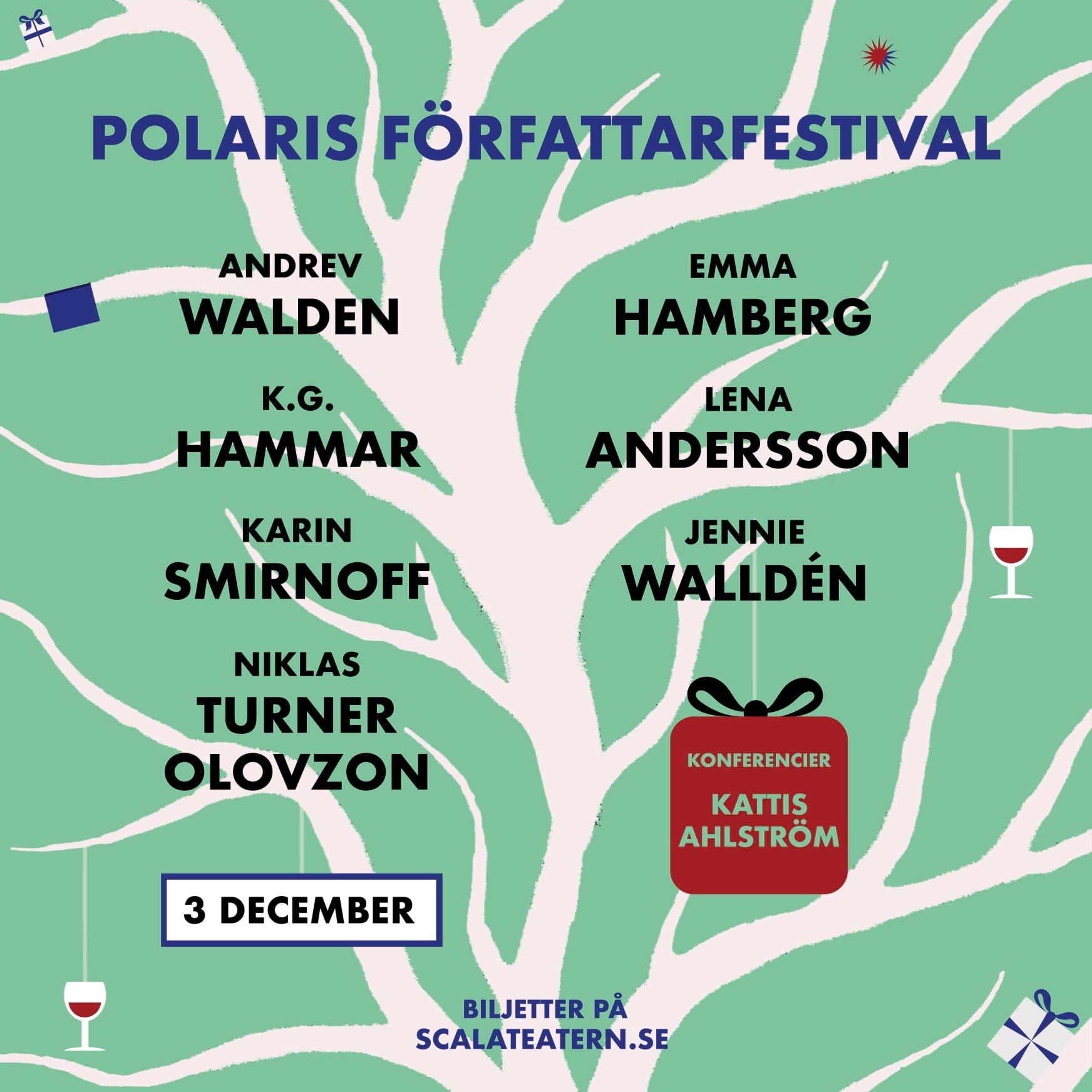 Polaris författarfestival på Scalateatern