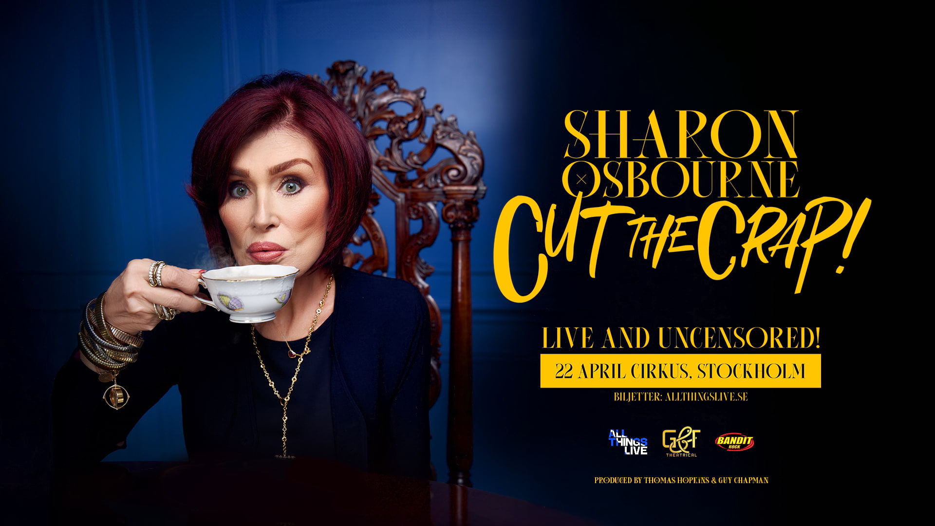 Sharon Osbourne till Stockholm med ny liveshow