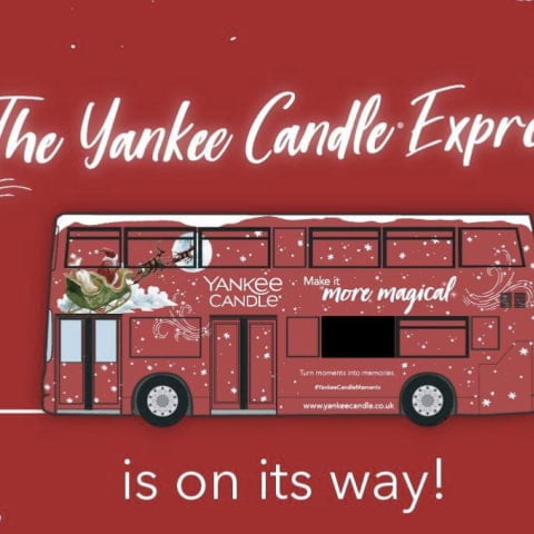 Yankee Candle Christmas bus brings free gifts and hot chocolate to Manchester