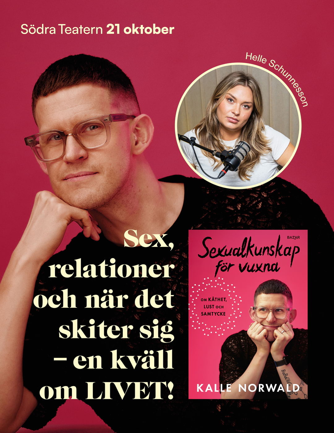 Sex, relationer och när det skiter sig – en kväll om livet