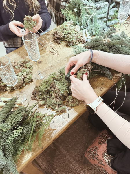 Learn wreath-making with Abbey from Little Natures