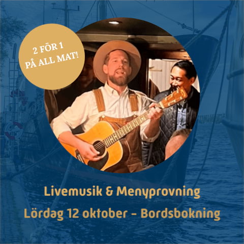 Livemusik och menyprovning