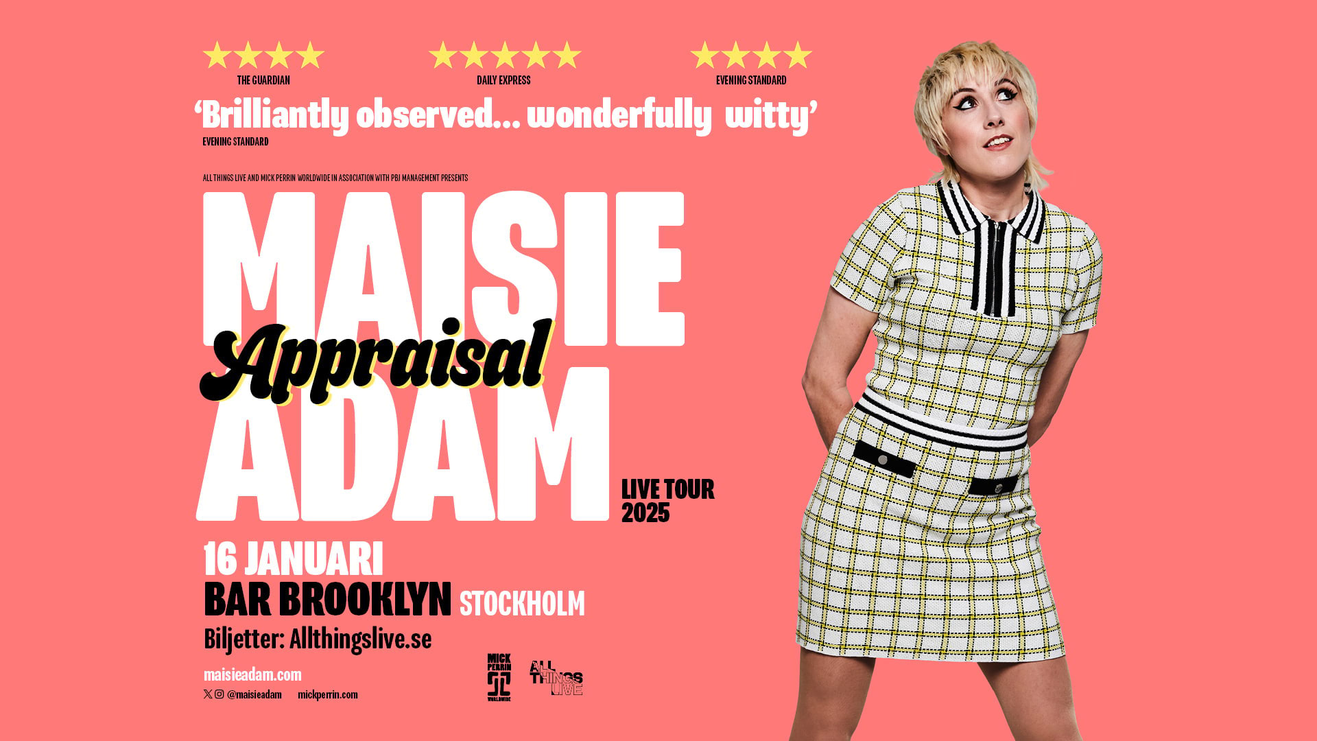 Maisie Adam tar humorshow till Bar Brooklyn