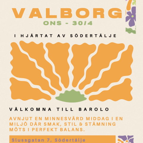 Valborg på Barolo Ristorante