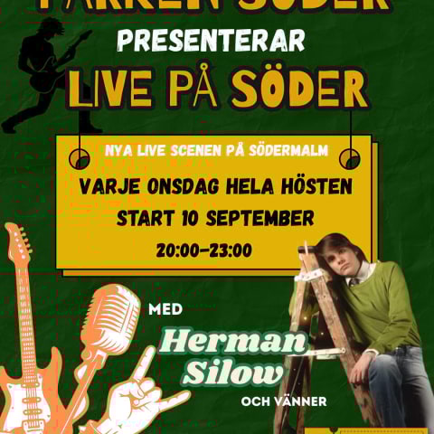 Herman Silow med vänner på Parken Söder