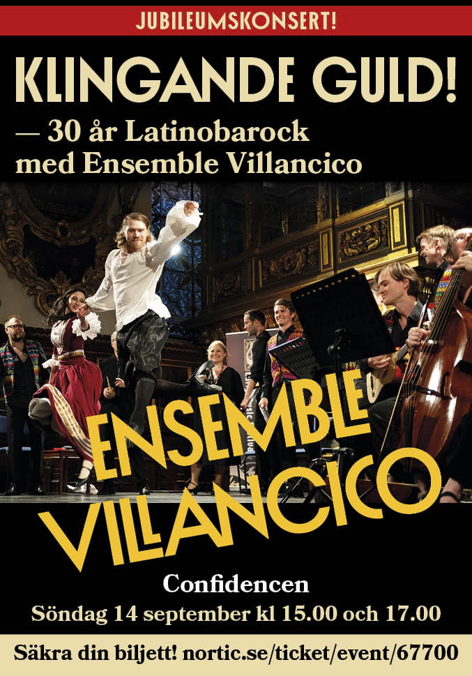 Klingande guld - 30 år av Latinobarock med Ensemble Villancico