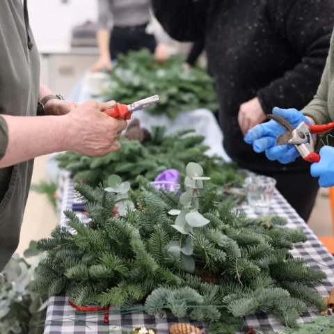 Make a festive wreath at this Museum of the Home workshop