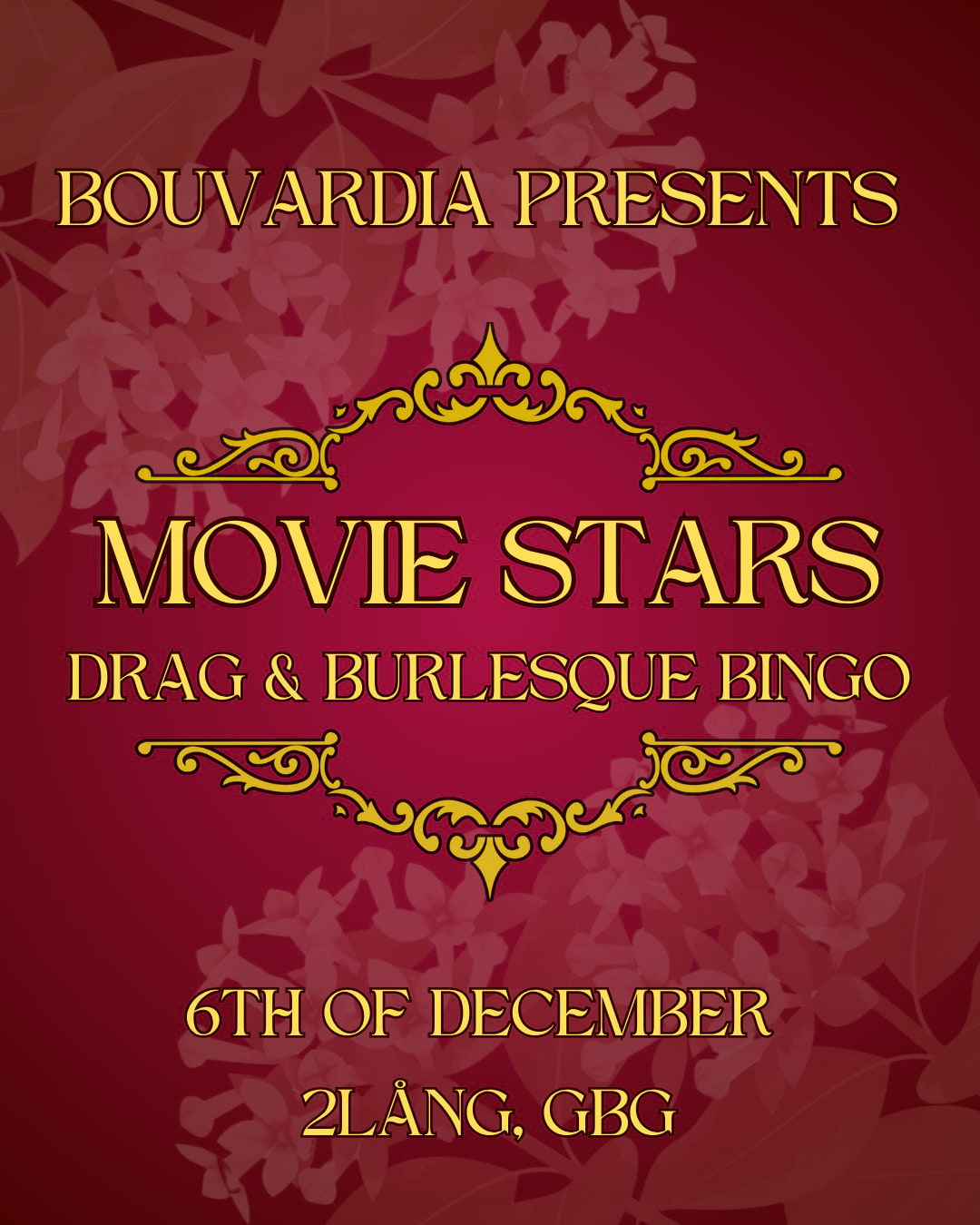 Bouvardia Drag och burlesque bingo