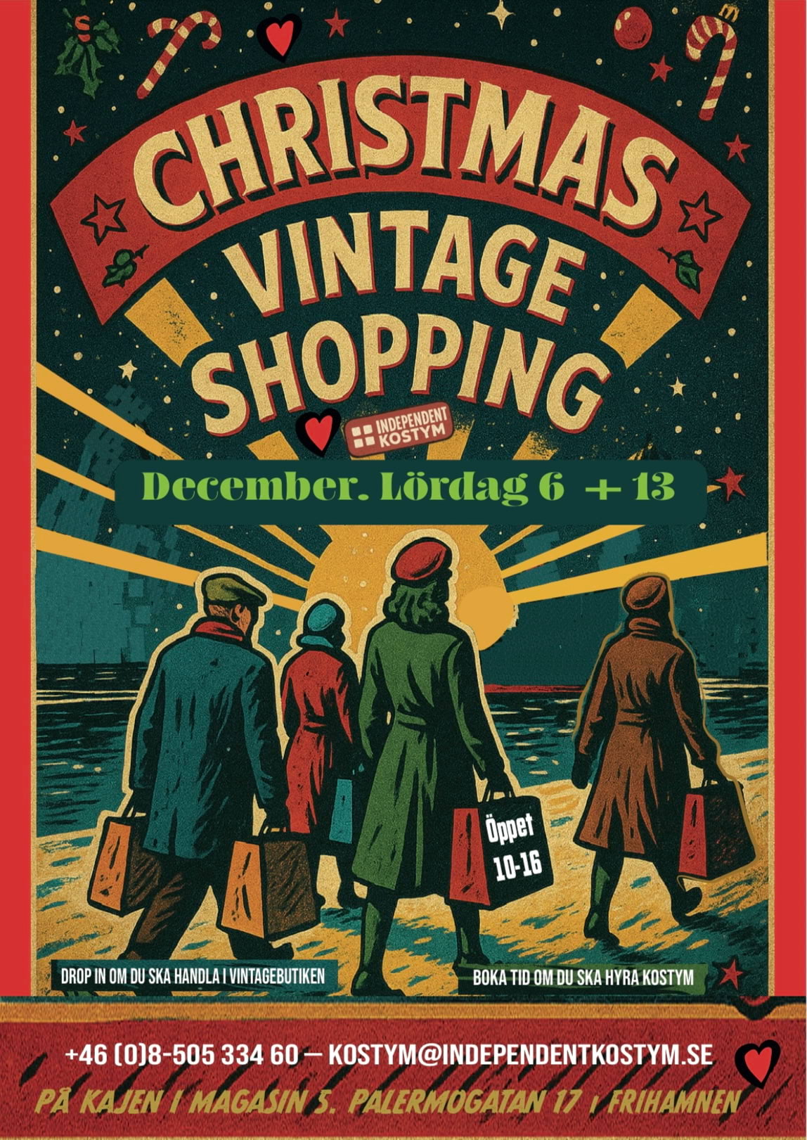 Extra julöppet i Vintagebutiken