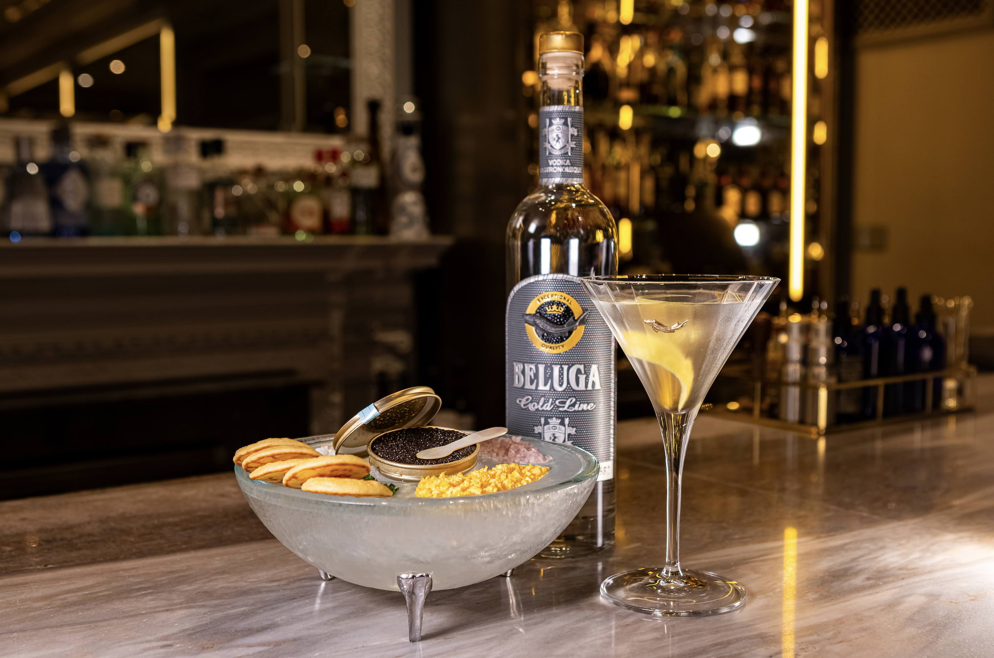 Step into the Mirror Bar's new Beluga Vodka winter terrace