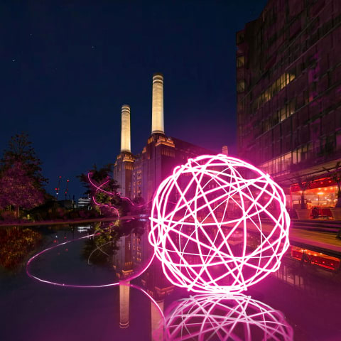 Light Festival 2025 is bringing dazzling light art to Battersea Power Station again