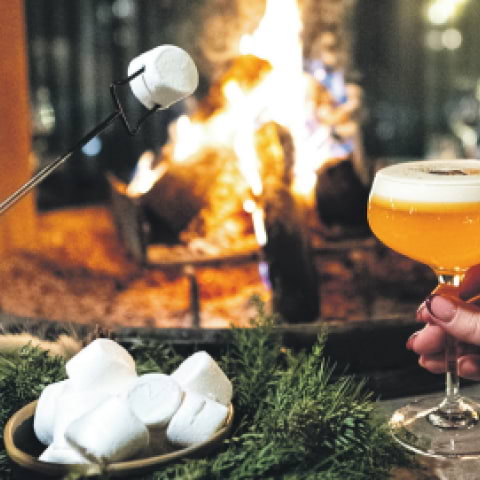 Grilla marshmallows på Downtown Camper