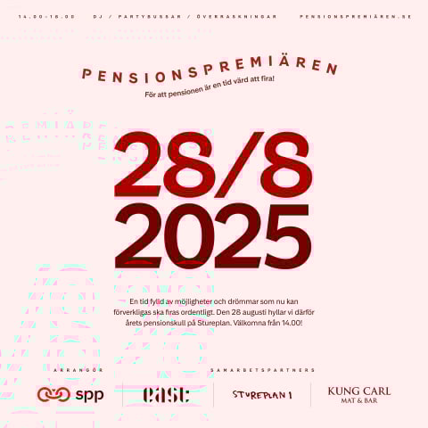 Pensionspremiären 2025 – årets pensionärer firar in på Stureplan