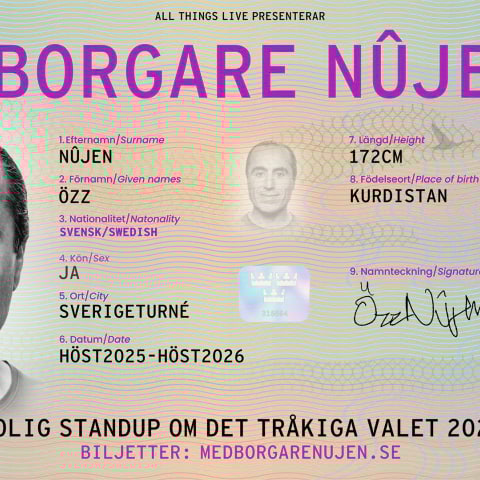 Ny standupshow med Özz Nûjen – besöker Göteborg