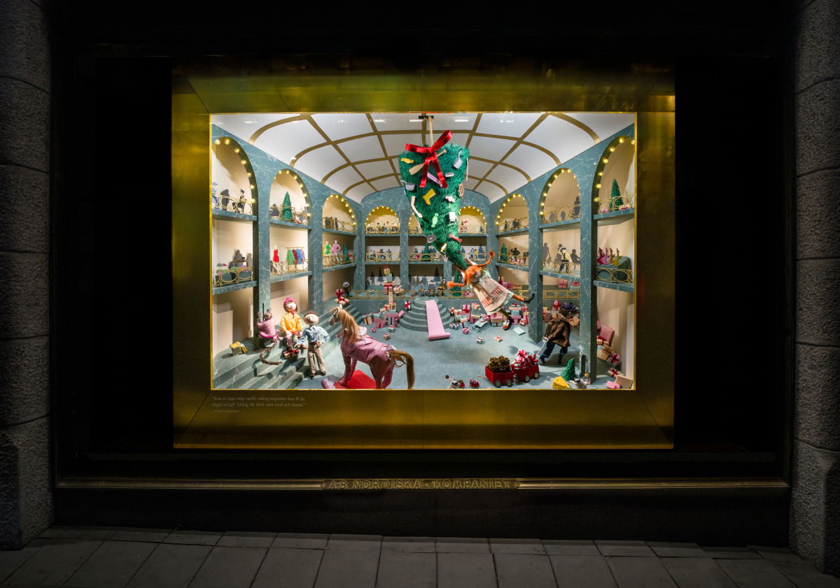 Pippi Långstrump i fokus på årets julskyltning på NK – Jullov