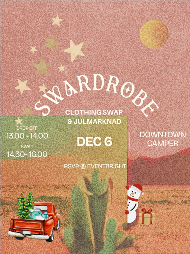 Swardrobe Clothing Swap & Julmarknad – Händer i helgen