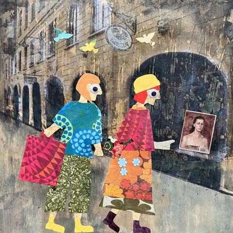 Cecilia Kusoffsky – STOCKHOLM BLUES Måleri och collage