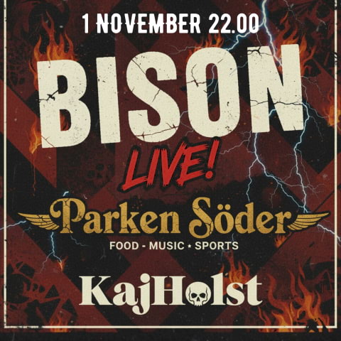 KajHolst och Bison kommer till Parken Söder