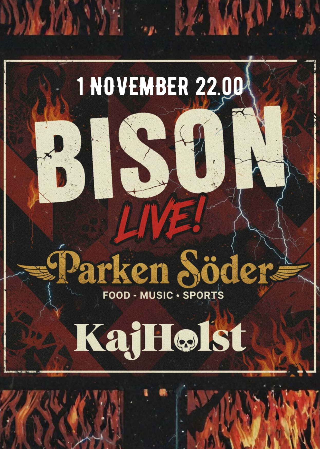 KajHolst och Bison kommer till Parken Söder