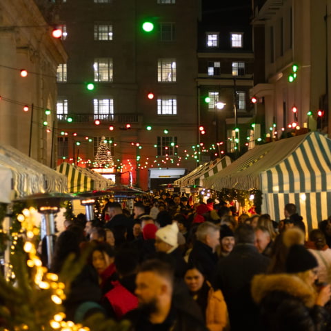 Mayfair's festive market returns with caviar, cocktails, and DJs