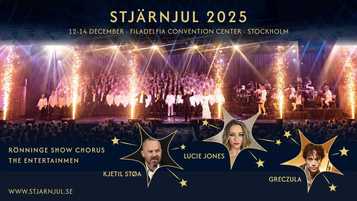 Stjärnjul 2025 – en kaskad av julmagi och show – Julkonserter