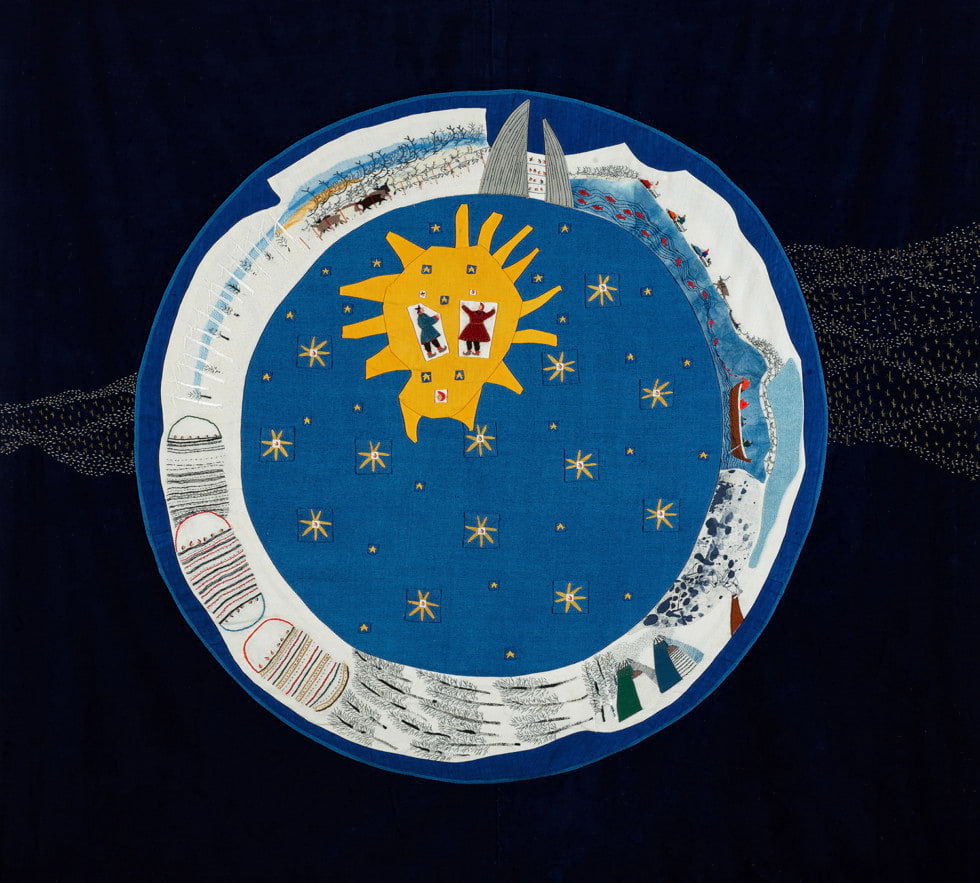 Britta Marakatt-Labba, Lodderáidaras (Vintergatan), 2022 Foto: Hans-Olof Utsi/Galleri Helle Knudsen © Britta Marakatt-Labba Bildupphovsrätt 2025