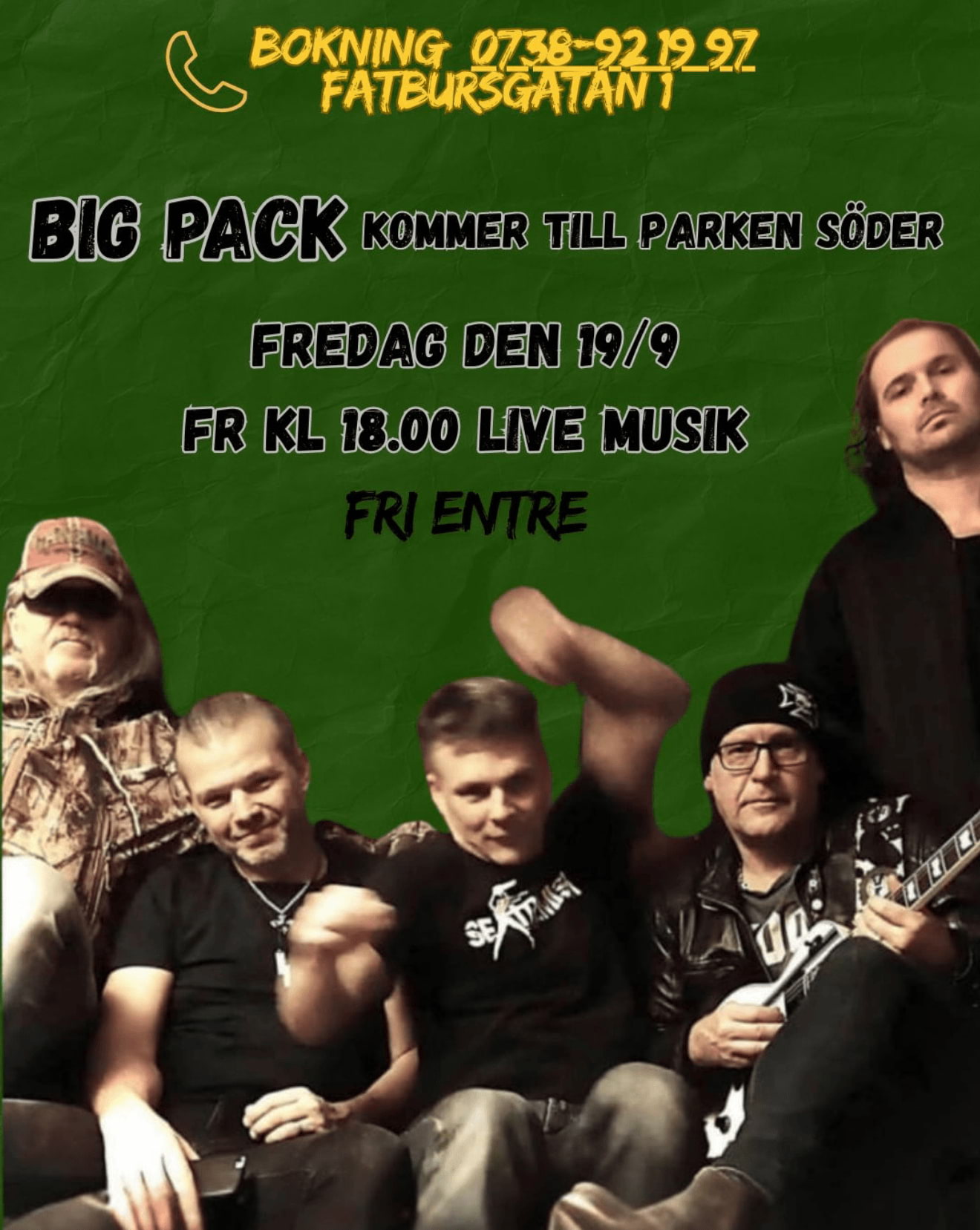 Big Pack kommer till Parken Söder