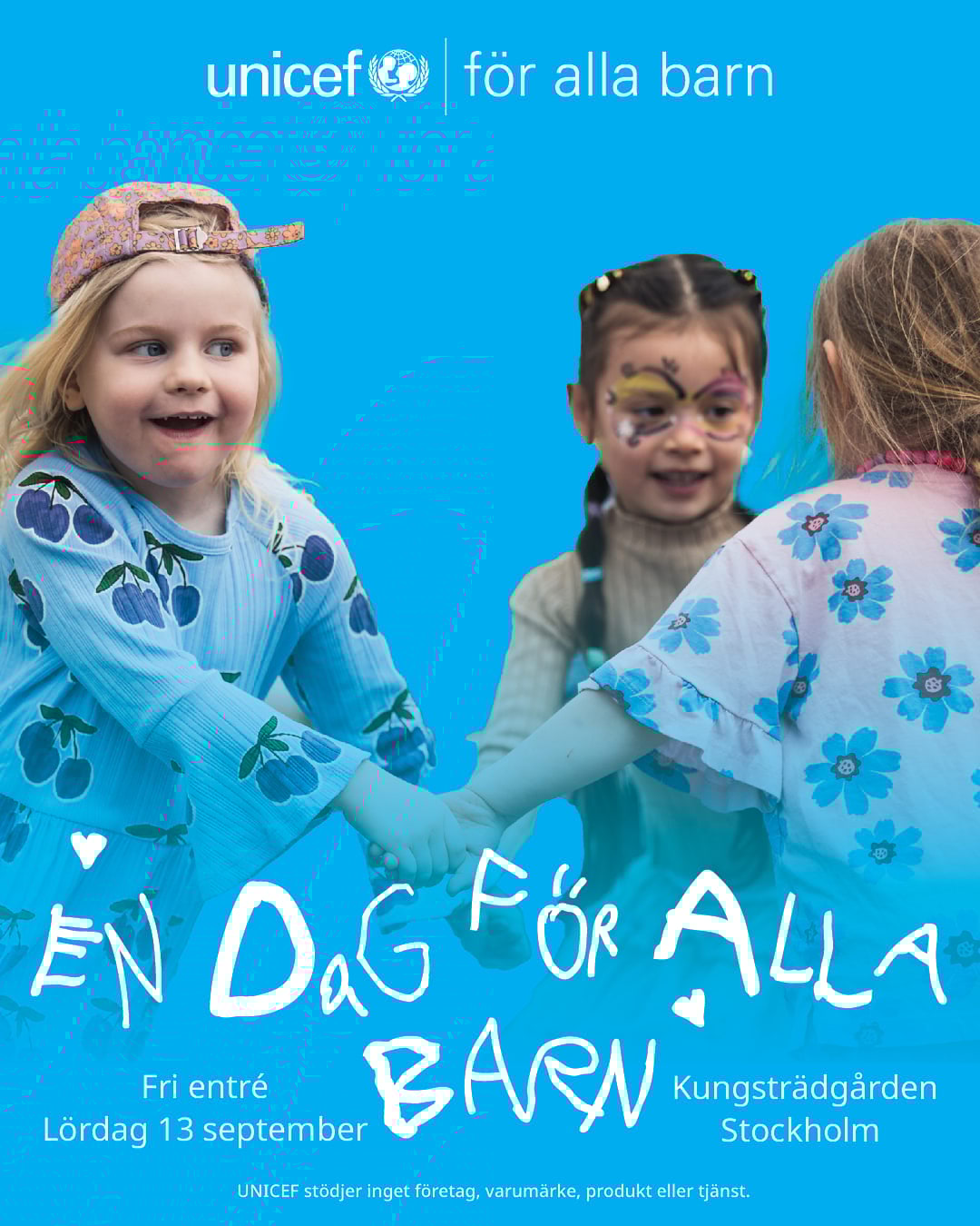 Unicef arrangerar En dag för alla barn i Kungsträdgården