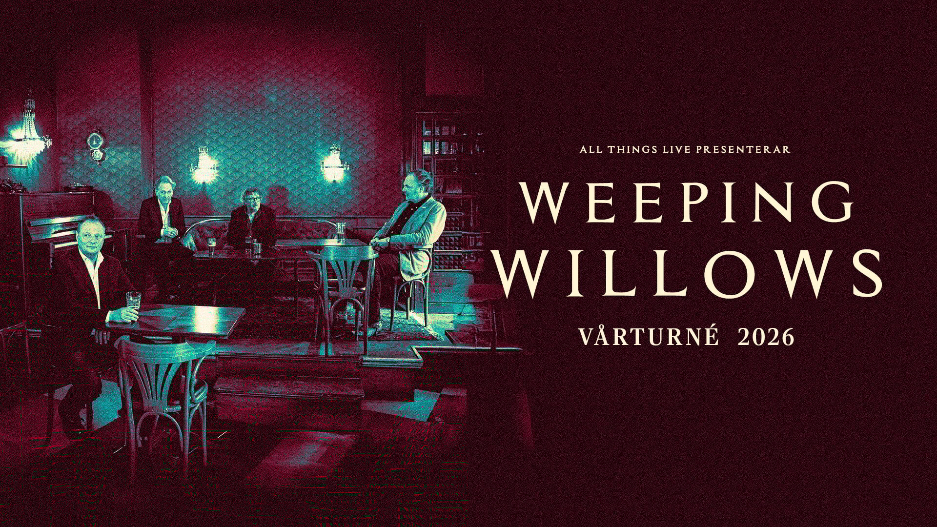 Weeping Willows på turné 2026 – spelar i Malmö