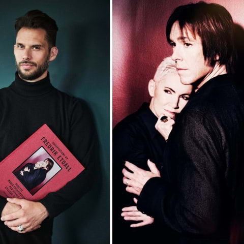 Fredrik Etoalls porträtt av Roxette ställs ut på Hotel Diplomat