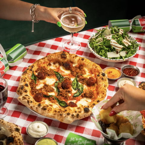 Pizza Pilgrims are serving festive pizza and pudding this Christmas