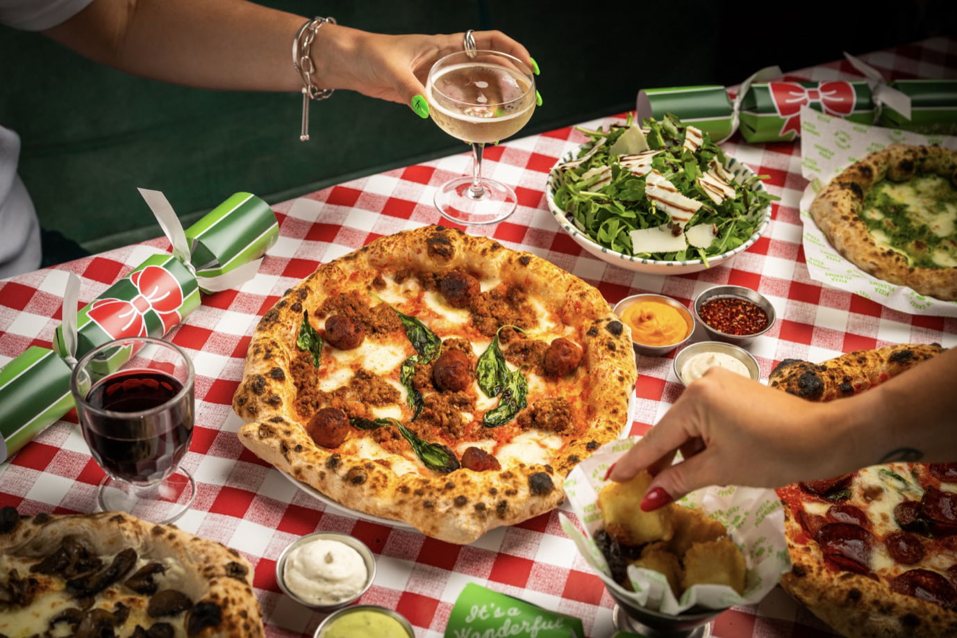 Pizza Pilgrims are serving festive pizza and pudding this Christmas