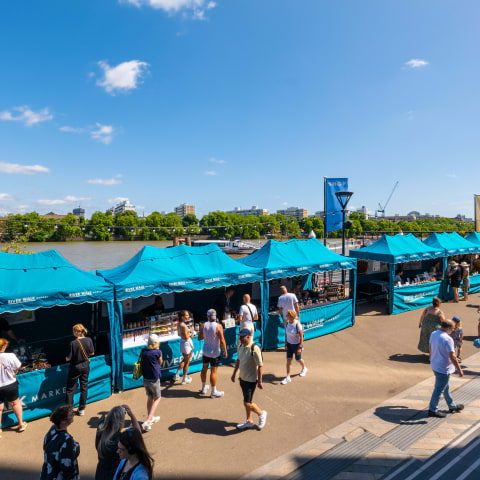 Battersea's sunny riverside market is back