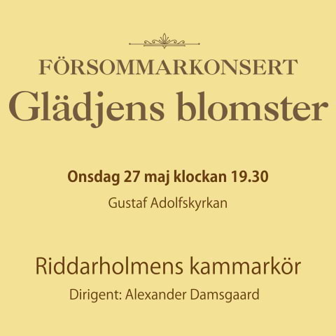 F&ouml;rsommarkonsert: Gl&auml;djens blomster