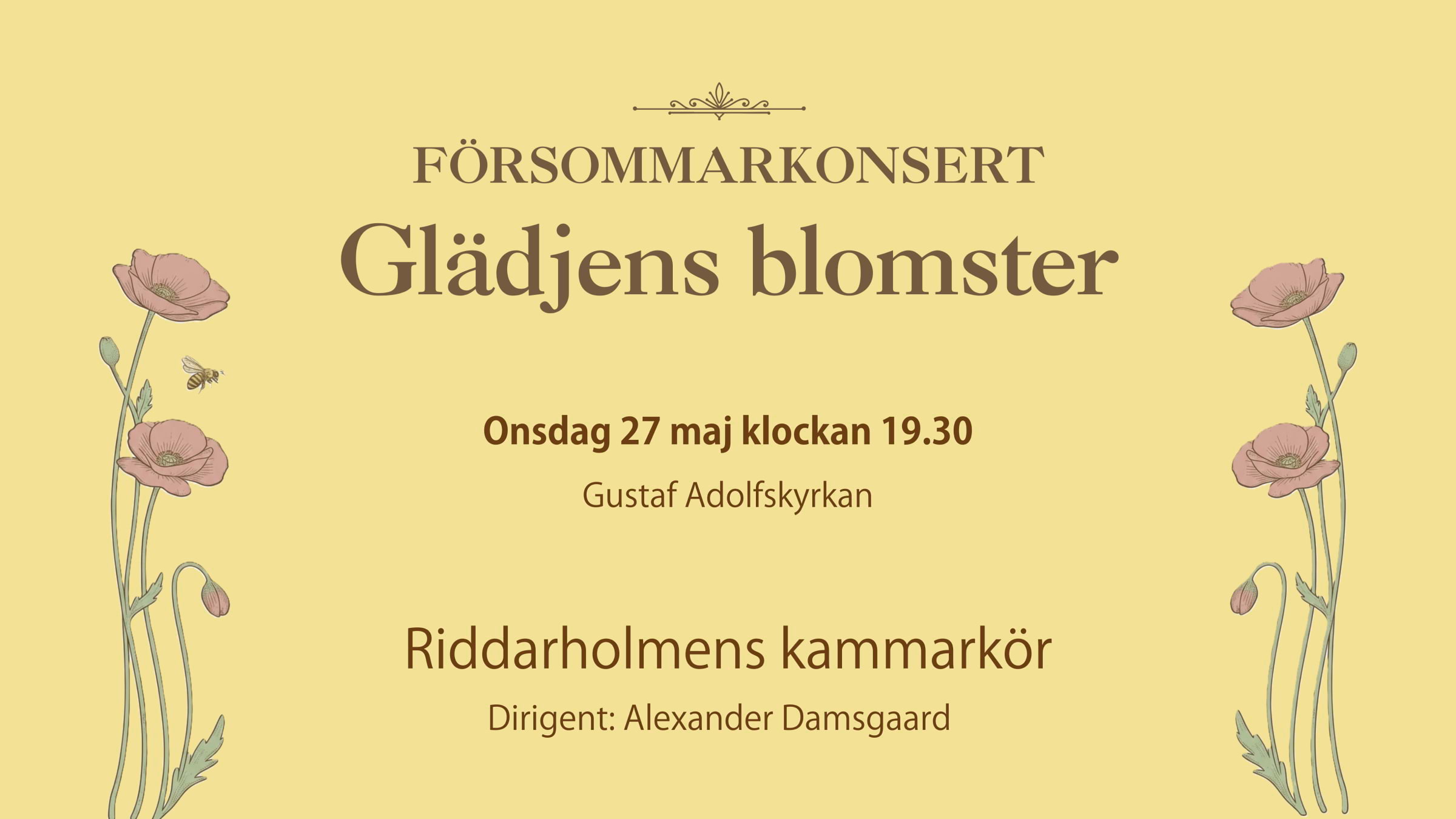 F&ouml;rsommarkonsert: Gl&auml;djens blomster