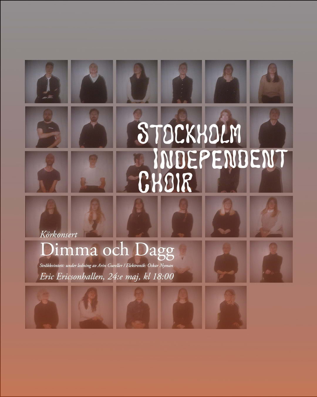 Dimma och Dagg med Stockholm Independent Choir i Eric Ericssonhallen
