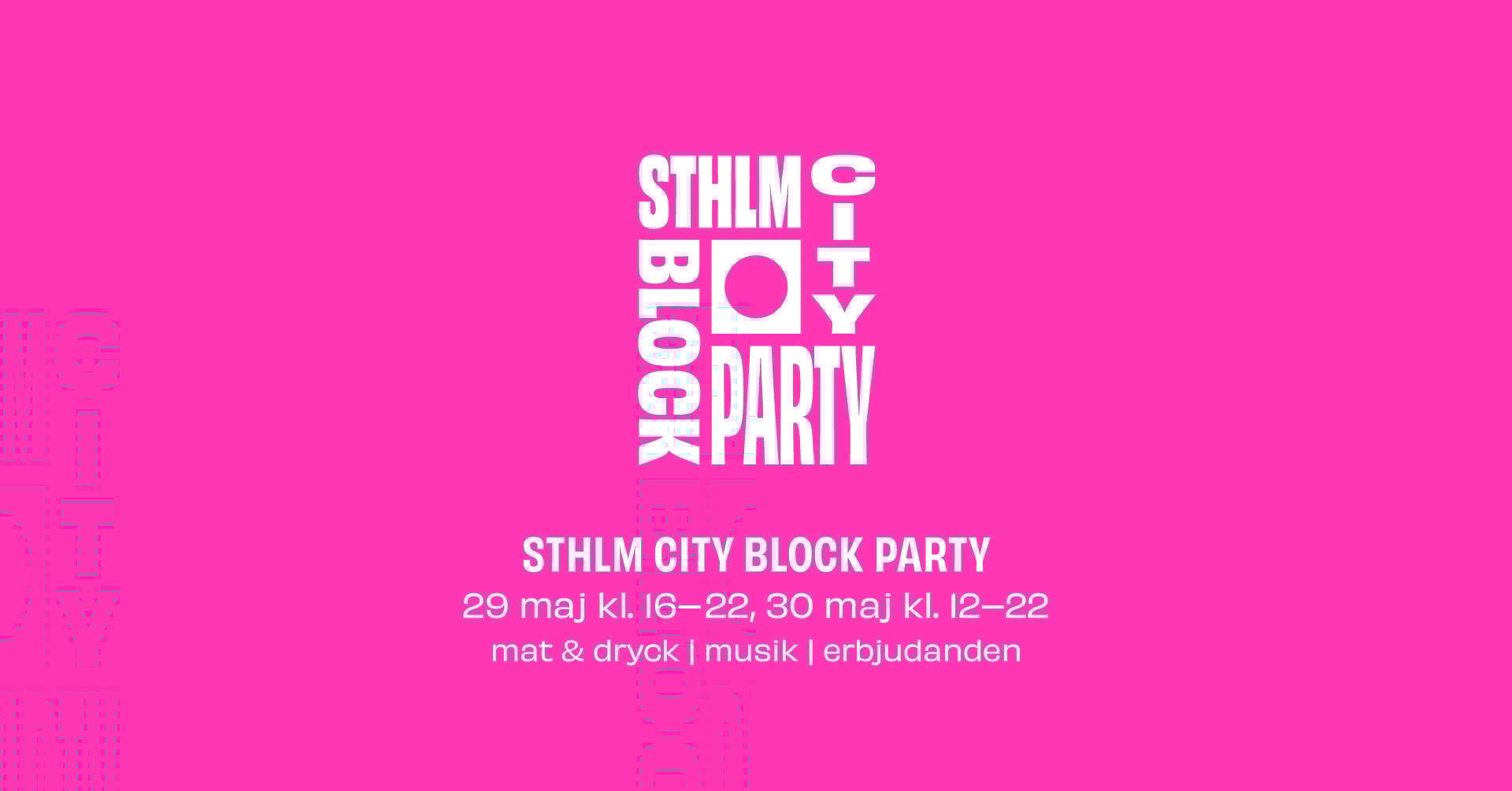 Sthlm City Block Party återvänder i maj