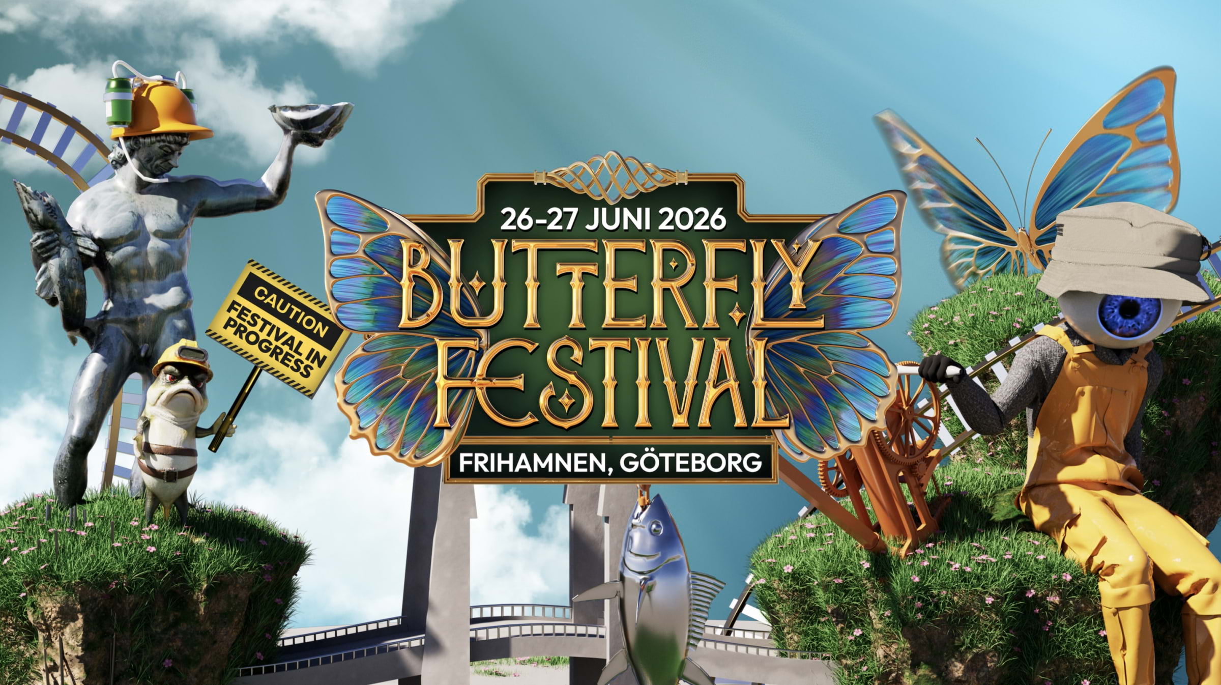 Premi&auml;r f&ouml;r Butterfly Festival i Frihamnen