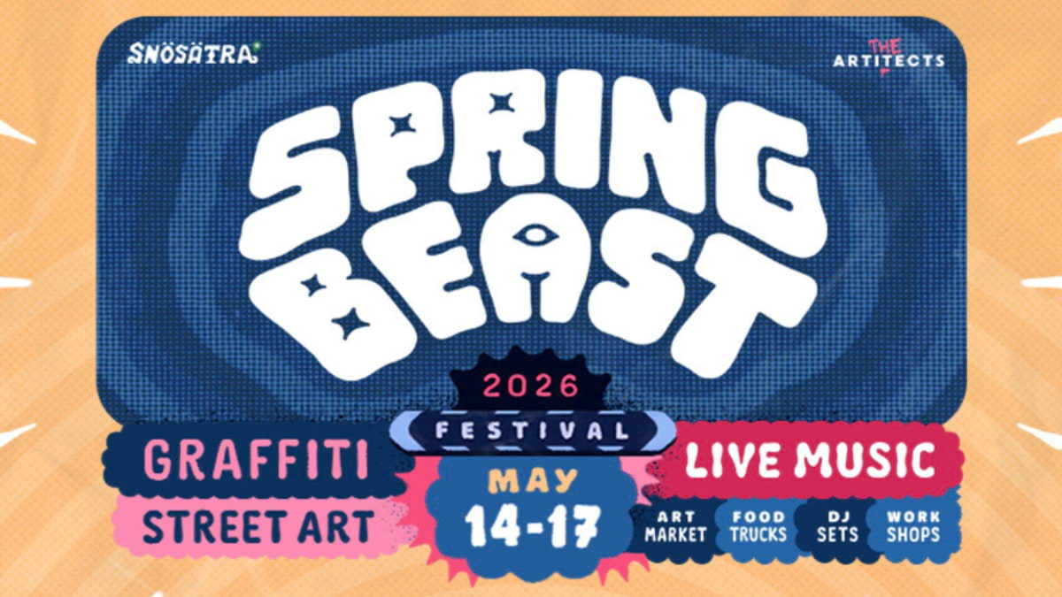 Springbeast Festival 2026 – Graffiti, Street Art, Music & Culture – Lista: Festivaler i Stockholm i sommar