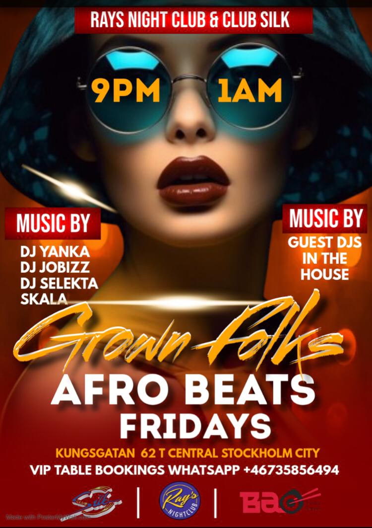 Grown Folks AfroBeats Fridays