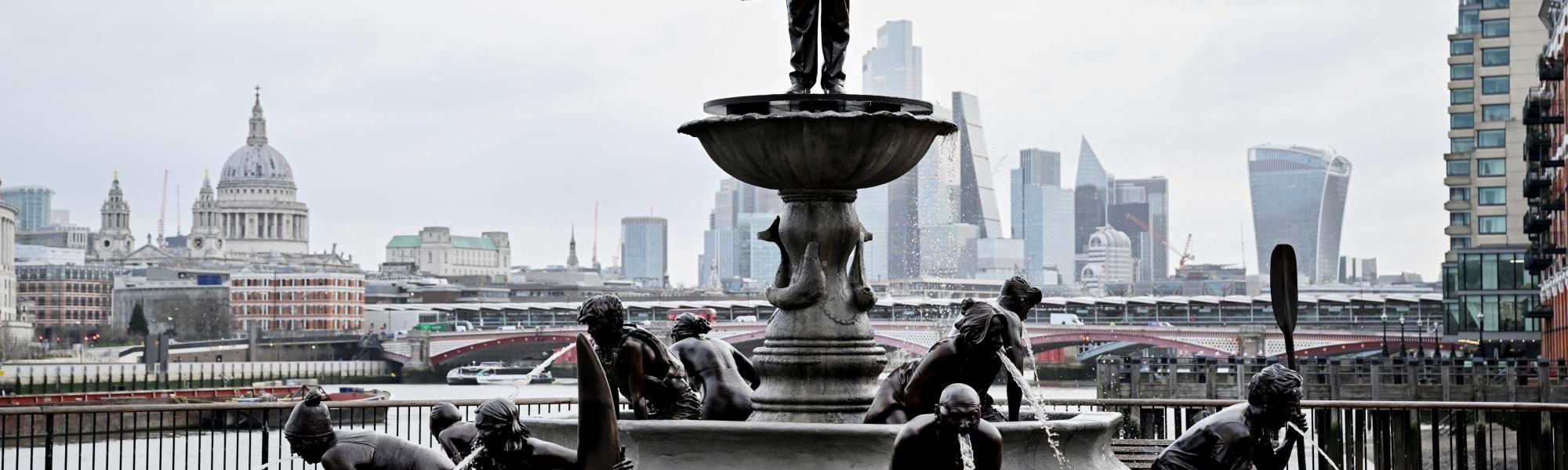 London's latest 'Fountain of Filth' is calling out the sewage crisis