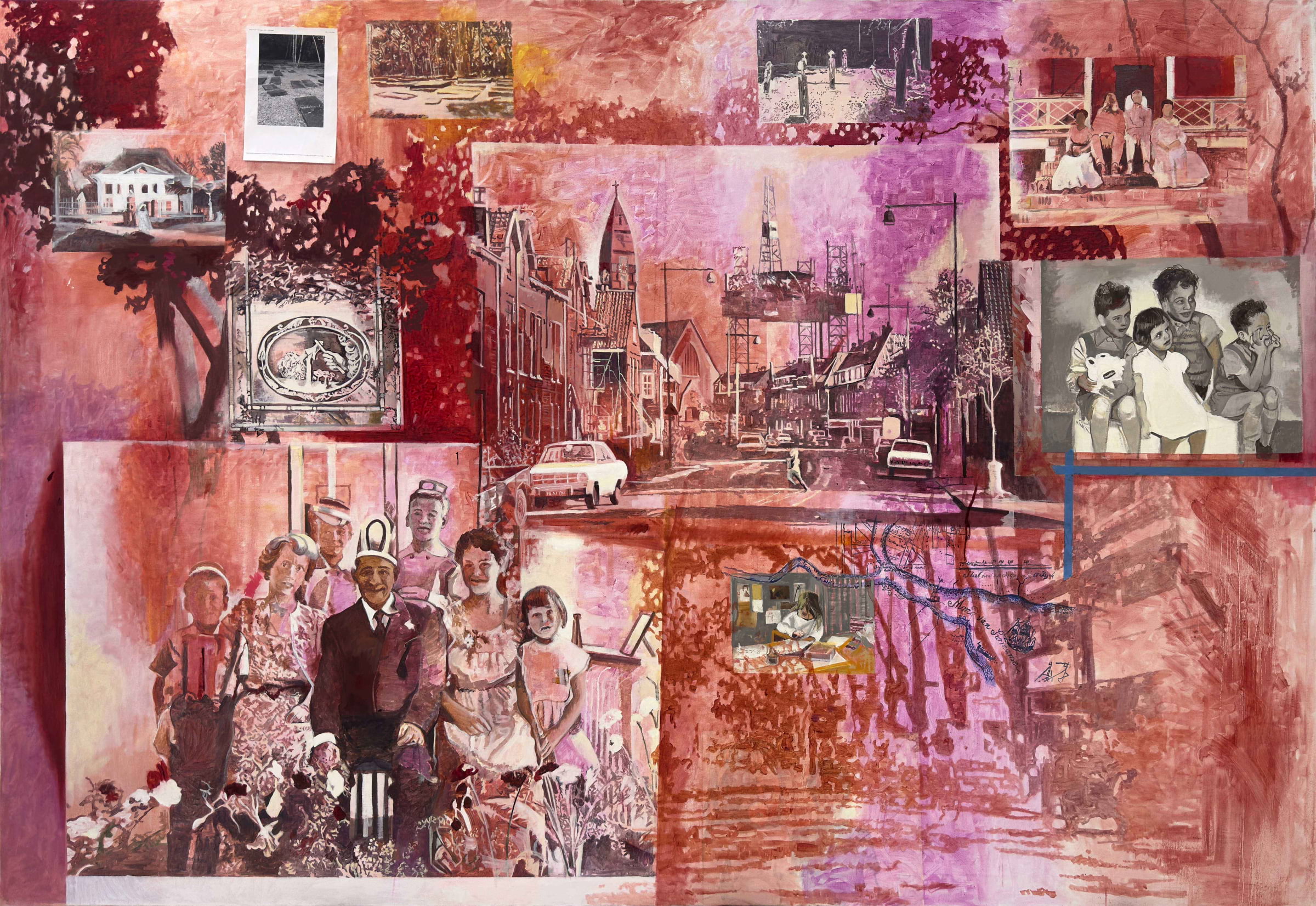 Filippa Arrias, Travelling in the family, 2022&ndash;2025, olja på duk.