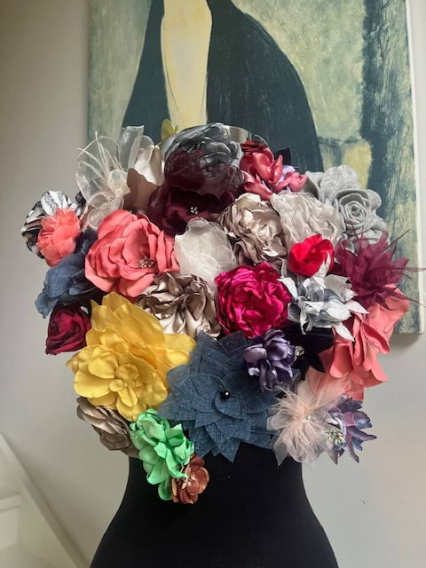 Skapa textila blommor – en kurs i tyg, färg och fantasi med Flirty Flower by Lena Paulsson