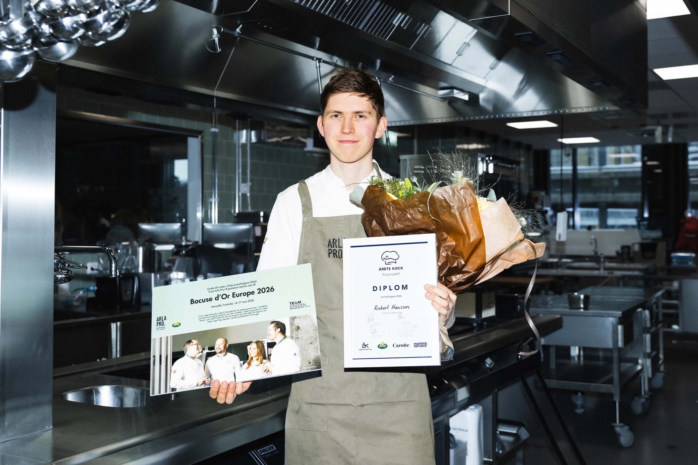 Efter segern: Årets juniorkrögare gör exklusivt gästspel