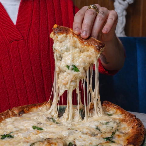 64 Cheese Pizza: Is this the most insane cheese pull ever?