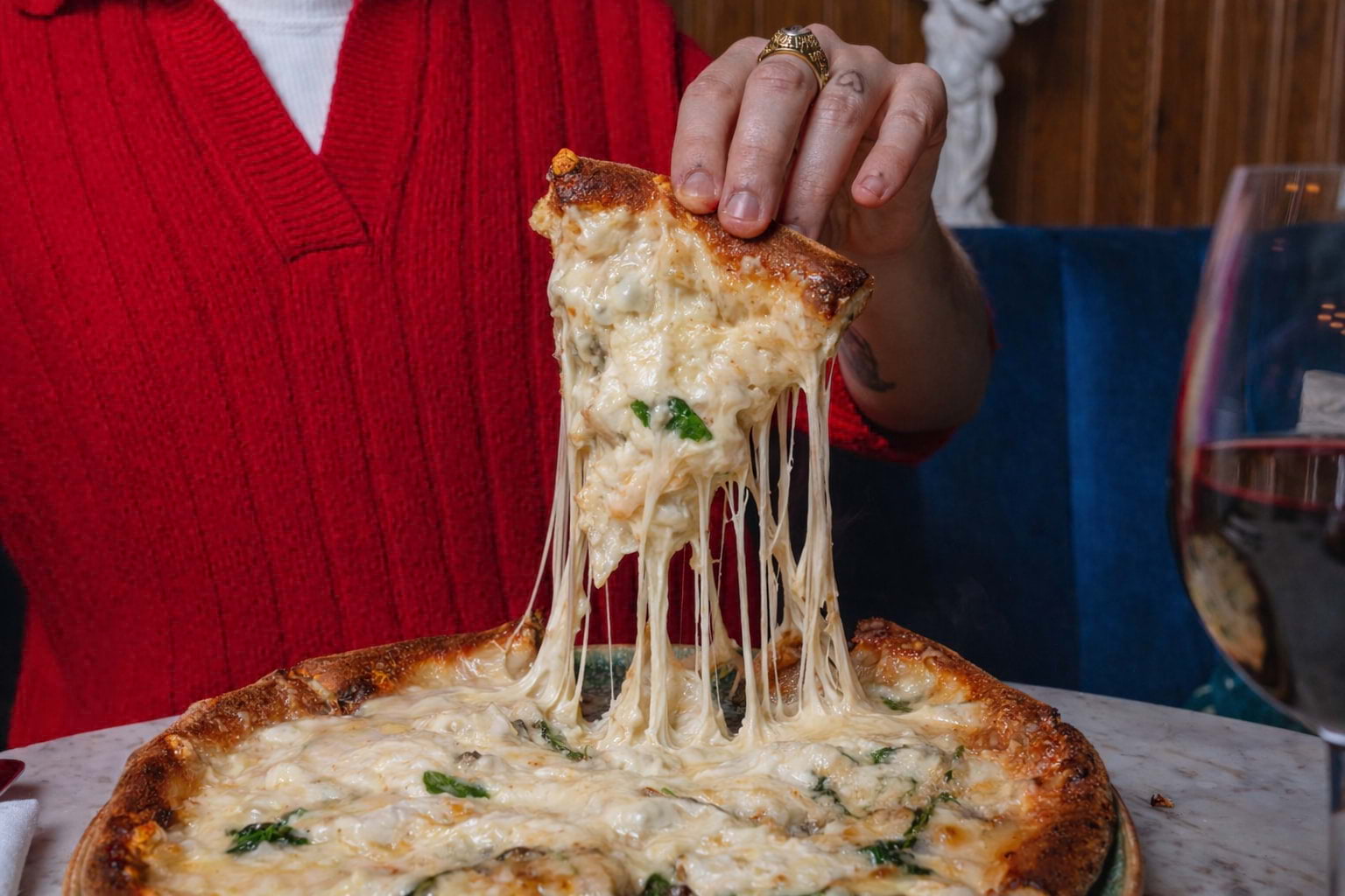 64 Cheese Pizza: Is this the most insane cheese pull ever?